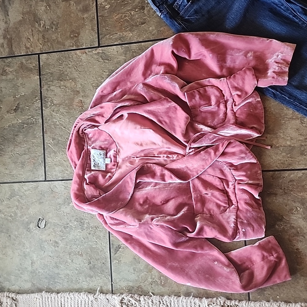Davis brooks velvet blazer